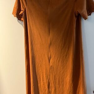 Orange Short Sleeve Dress